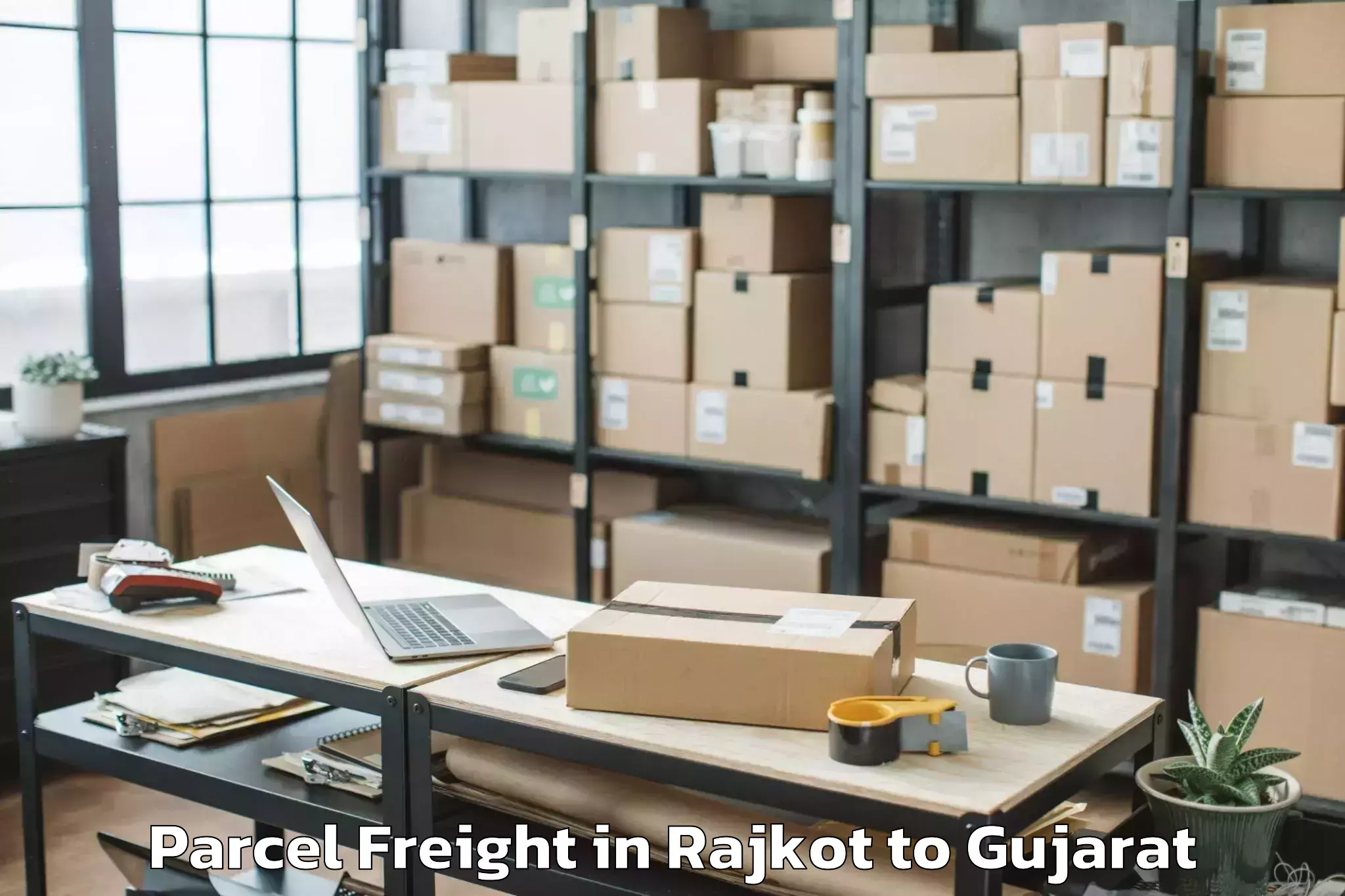 Hassle-Free Rajkot to Lakhatar Parcel Freight